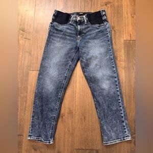 Maternity Hudson Jeans Relaxed Fit in Washed Blue Sz 31 with Elastic Panels